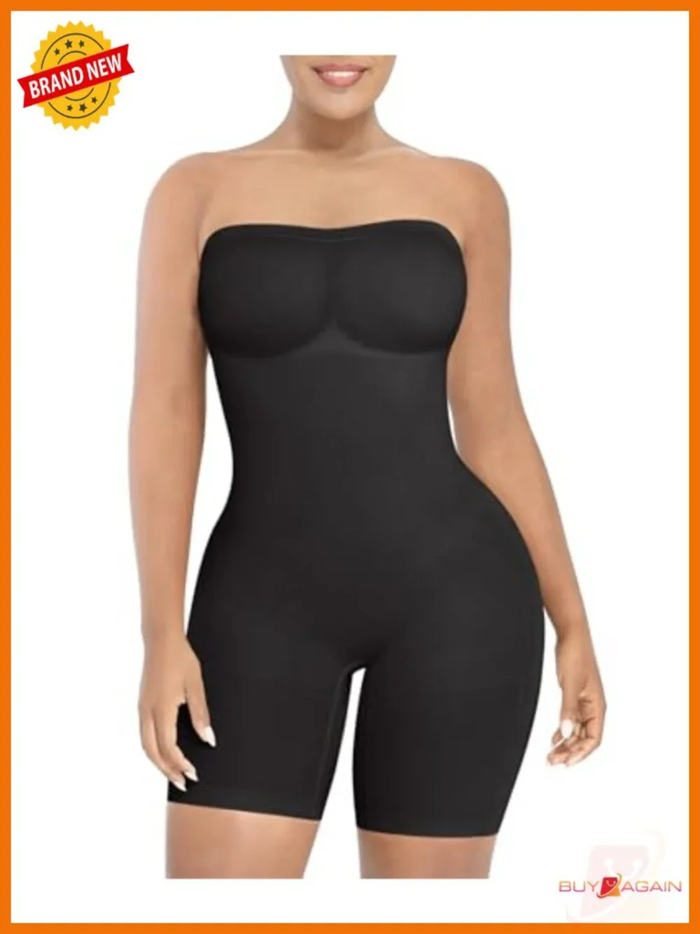 NWT SHAPELLX Strapless Shaper Bodysuit Tummy Control Seamless